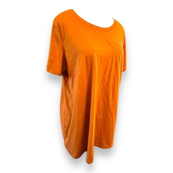 Women’s torrid 1 Brown Orange Everyday Signature Jersey Crew Neck Tee 14 16 1X - Picture 6 of 9